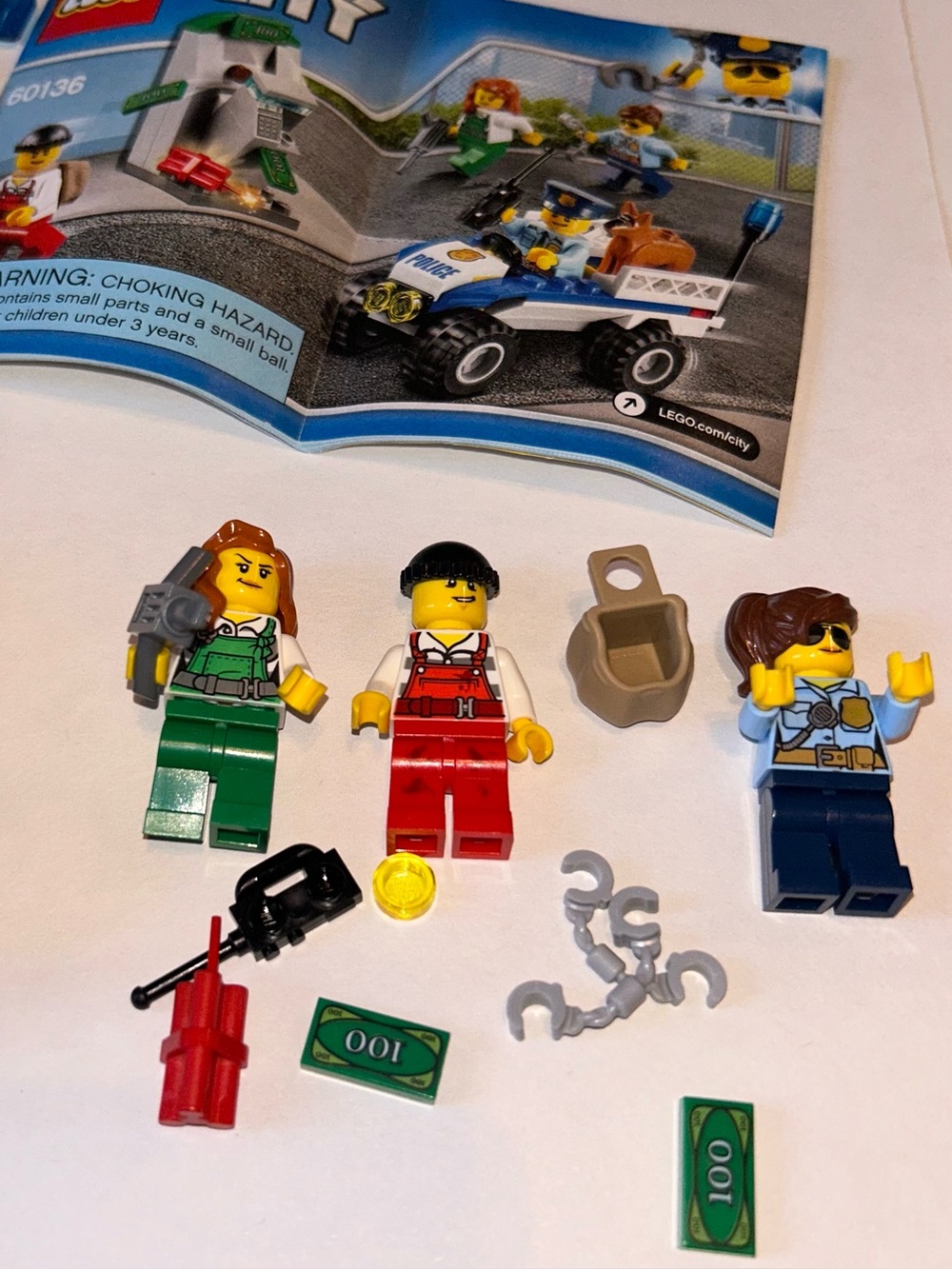 LEGO City #60136 Police Starter Set
Built set. No box. Retired Set. - Picture 8 of 12